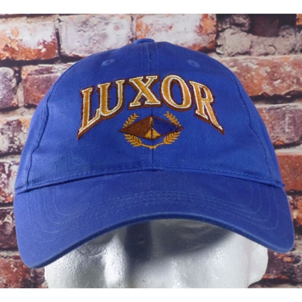 Luxor Las Vegas Blue Baseball Cap Adjustable Strapback 100% Cotton‎ Headwear Hat